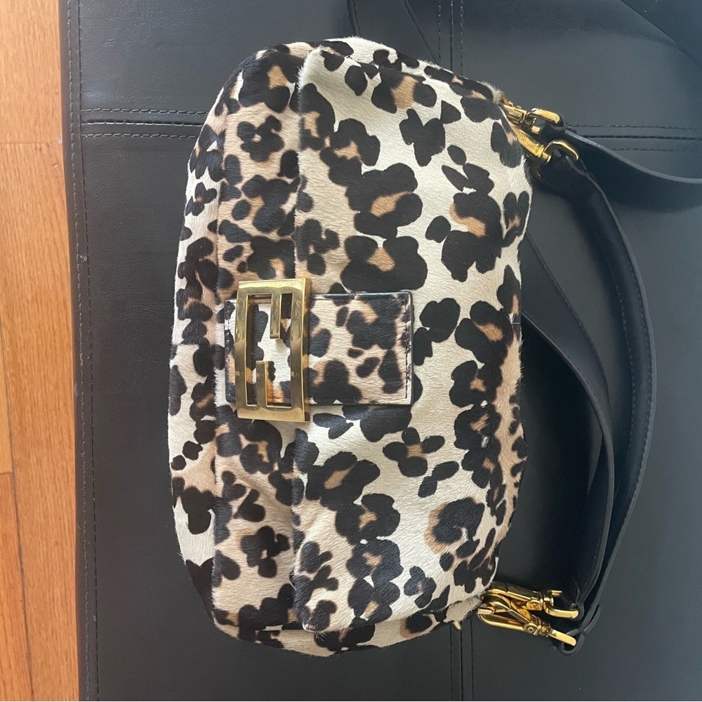 Fendi Baguette Vita Pelo Paisley Bag
